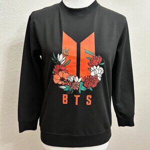 BTS KPOP Logo Crewneck Pullover Sweater - Small